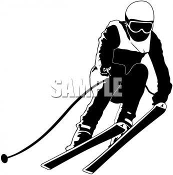 Skiing Clipart