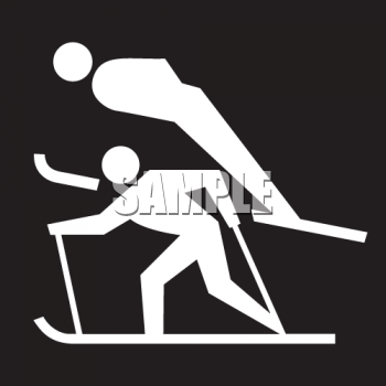 Skiing Clipart