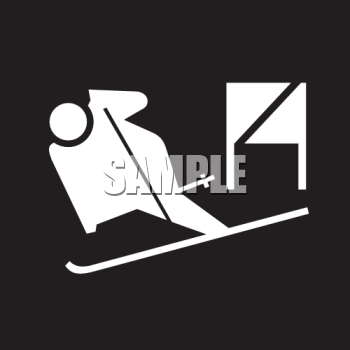 Skiing Clipart