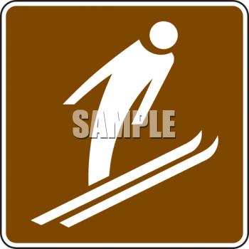 Skiing Clipart