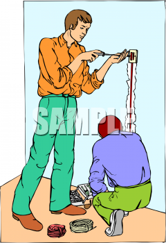 Royalty Free Electrician Clipart