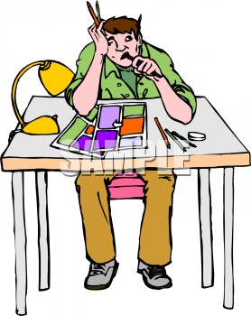 School Desk Clipart