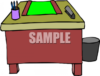 School Desk Clipart