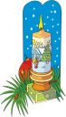 Christmas Candles Clipart