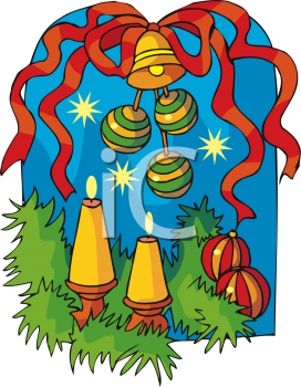 Christmas Candles Clipart