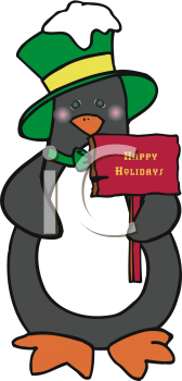 Christmas Penguin Clipart