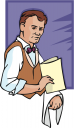 Waiter Clipart