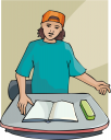 School Desk Clipart