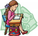 School Desk Clipart