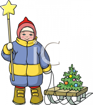 Santas Sled Clipart