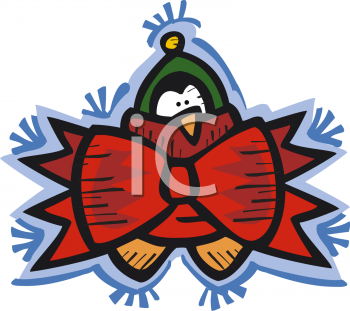 Christmas Penguin Clipart