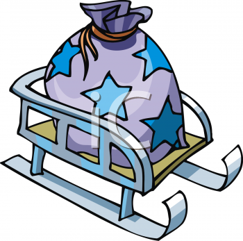 Santas Sled Clipart