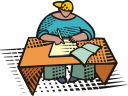 School Desk Clipart