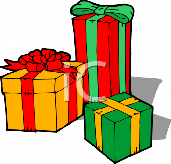 Royalty Free Christmas Presents Clipart