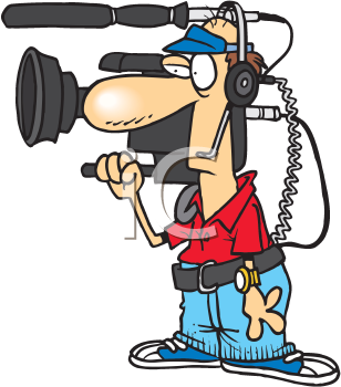 Royalty Free Cameraman Clipart