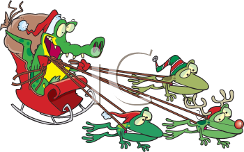 Santas Sled Clipart