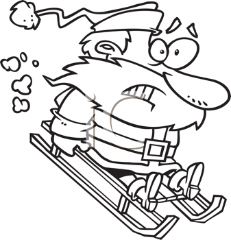 Santas Sled Clipart