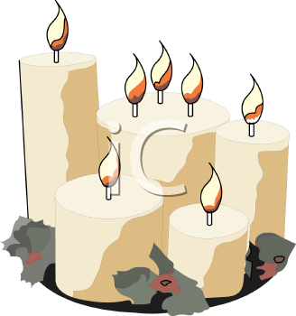 Christmas Candles Clipart