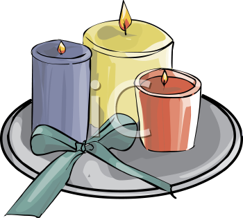 Christmas Candles Clipart