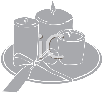 Christmas Candles Clipart