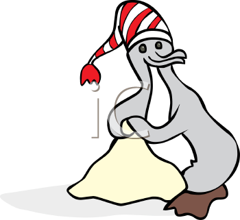 Christmas Penguin Clipart