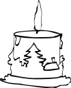 Christmas Candles Clipart