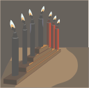 Christmas Candles Clipart