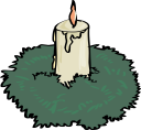 Christmas Candles Clipart