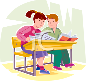 School Desk Clipart