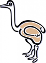 Ostrich Clipart