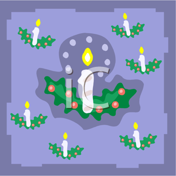 Christmas Candles Clipart