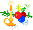 Christmas Candles Clipart