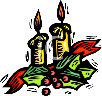 Christmas Candles Clipart