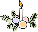 Christmas Candles Clipart