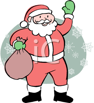 Santas Sled Clipart