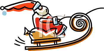 Santas Sled Clipart