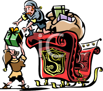 Santas Sleigh Clipart