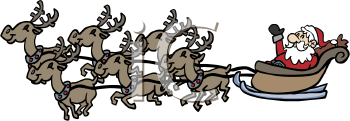 Santas Sleigh Clipart