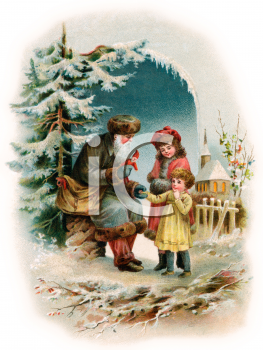 Victorian Christmas Clipart