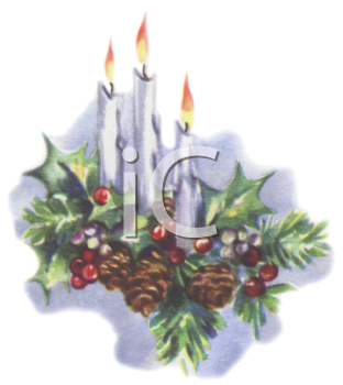 Christmas Candles Clipart