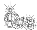 Christmas Candles Clipart