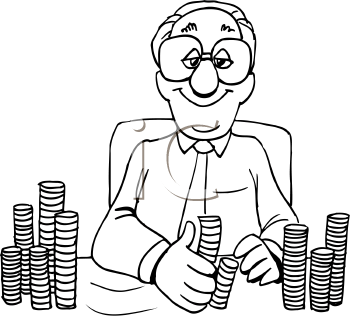 Royalty Free Banker Clipart