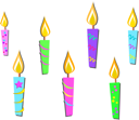 Christmas Candles Clipart