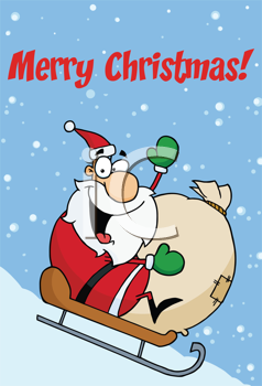 Santas Sled Clipart