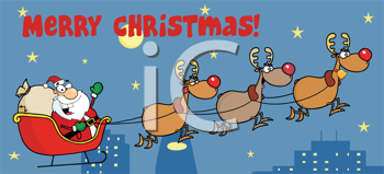 Santas Sleigh Clipart