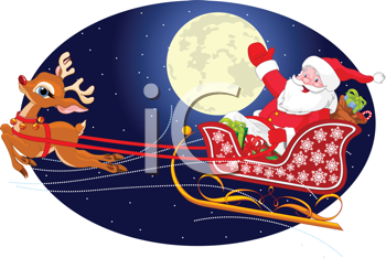 Santas Sleigh Clipart