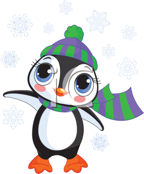 Christmas Penguin Clipart