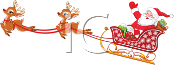 Santas Sleigh Clipart