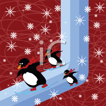 Christmas Penguin Clipart