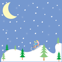 Santas Sled Clipart